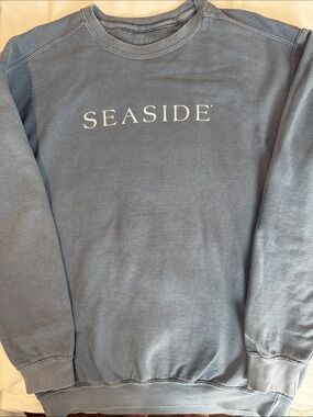 The SEASIDE STyle Sweatshirt Crew in Faded Blue Size M